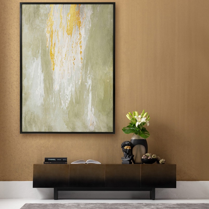 Tableau encadré abstrait vert - Artistas - Kare Design
