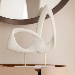 Witte abstracte decoratie - Zacht - Kare Design