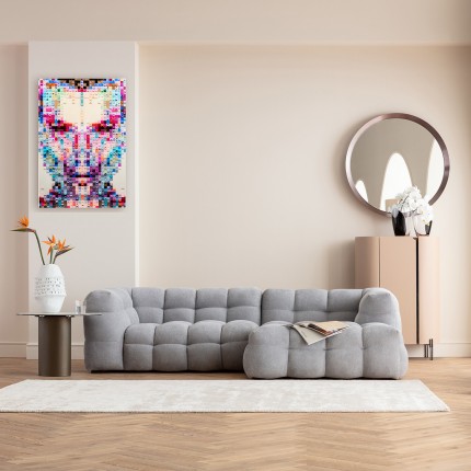 Tableau en verre visage pixels 80x120cm Kare Design