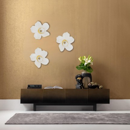 Déco murale orchidée blanche 44cm Kare Design