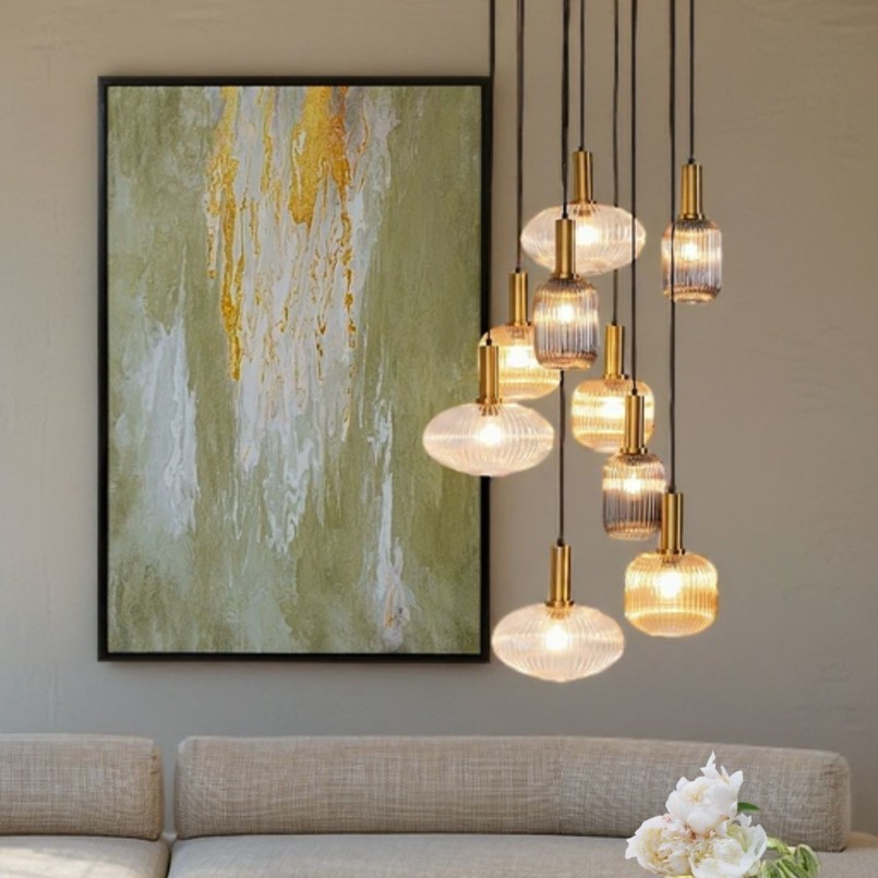 Tableau encadré abstrait vert - Artistas - Kare Design