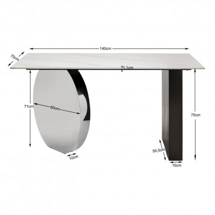 Bureau Demi 140x70cm Kare Design
