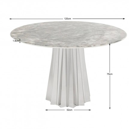Eettafel Amora Ø120cm Kare Design