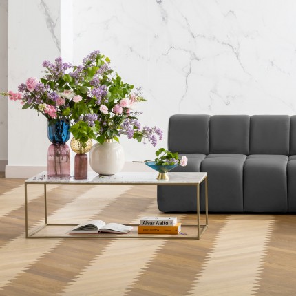 Table basse Key West 120x60cm blanche Kare Design