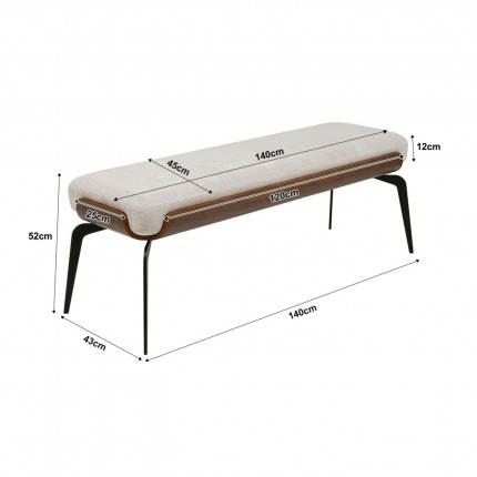 Bench Marc 140cm Kare Design