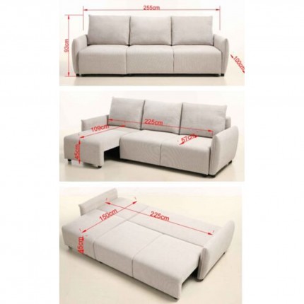 Slaapbank Juliet creme Kare Design