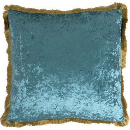 Cushion Fringe Cannes 55x55cm blue Kare Design