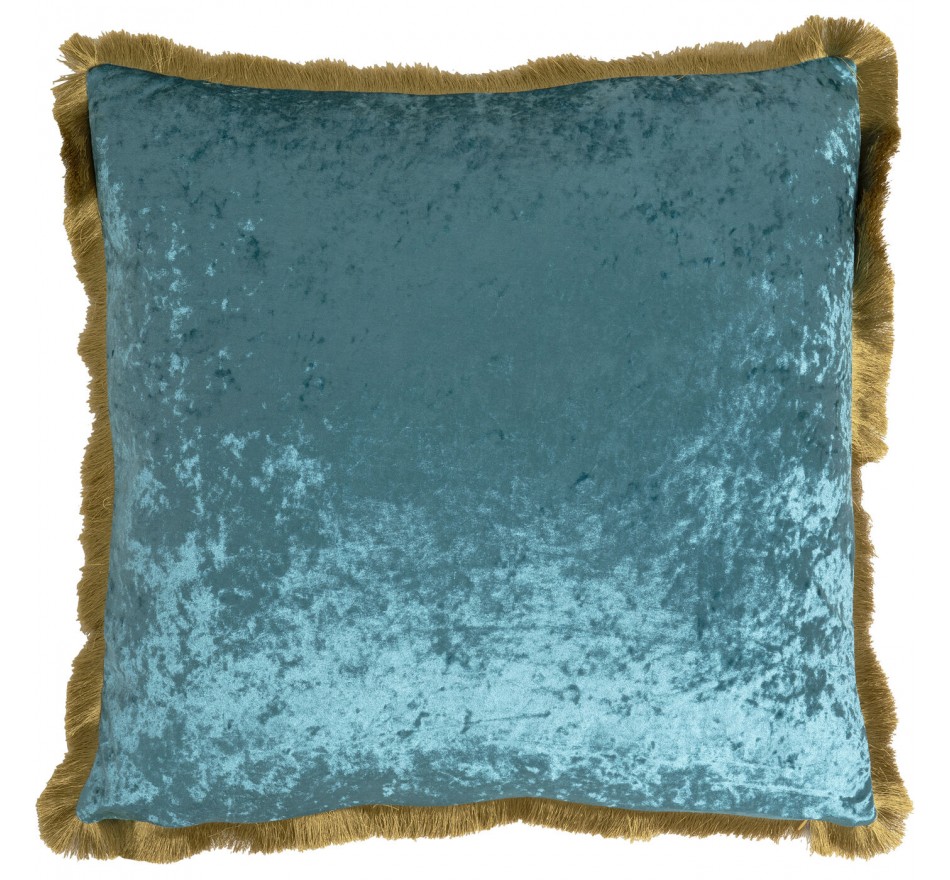Cushion Fringe Cannes 55x55cm blue Kare Design