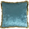 Kussen franje Cannes 55x55cm blauw Kare Design