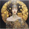 Tableau en verre Art Nouveau Lady 3D 80x80cm
