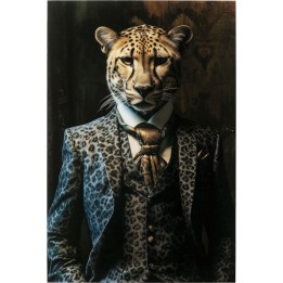 Tableau en verre Mister Leo 40x30cm