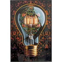 Tableau LED ampoule fleurie - Kare Design
