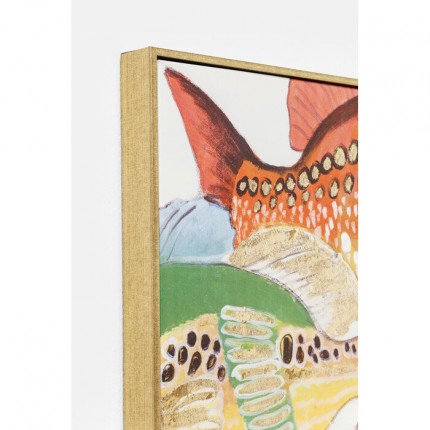 Framed Picture Fish Meeting 40x50cm (2/Set) Kare Design