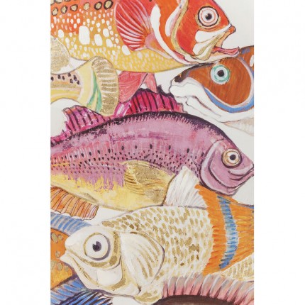 Schilderij Fish Meeting 40x50cm (2/Set) Kare Design