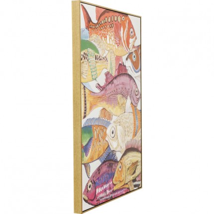 Schilderij Fish Meeting 40x50cm (2/Set) Kare Design