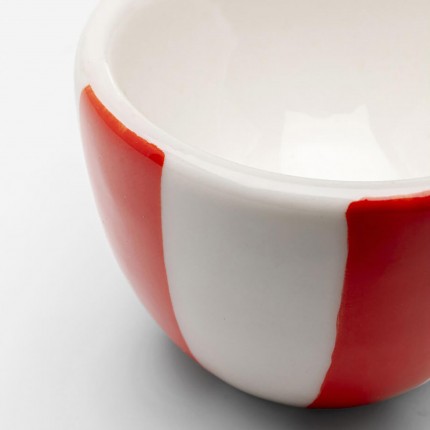 Coquetiers Cocina rouges et blancs set de 4 Kare Design