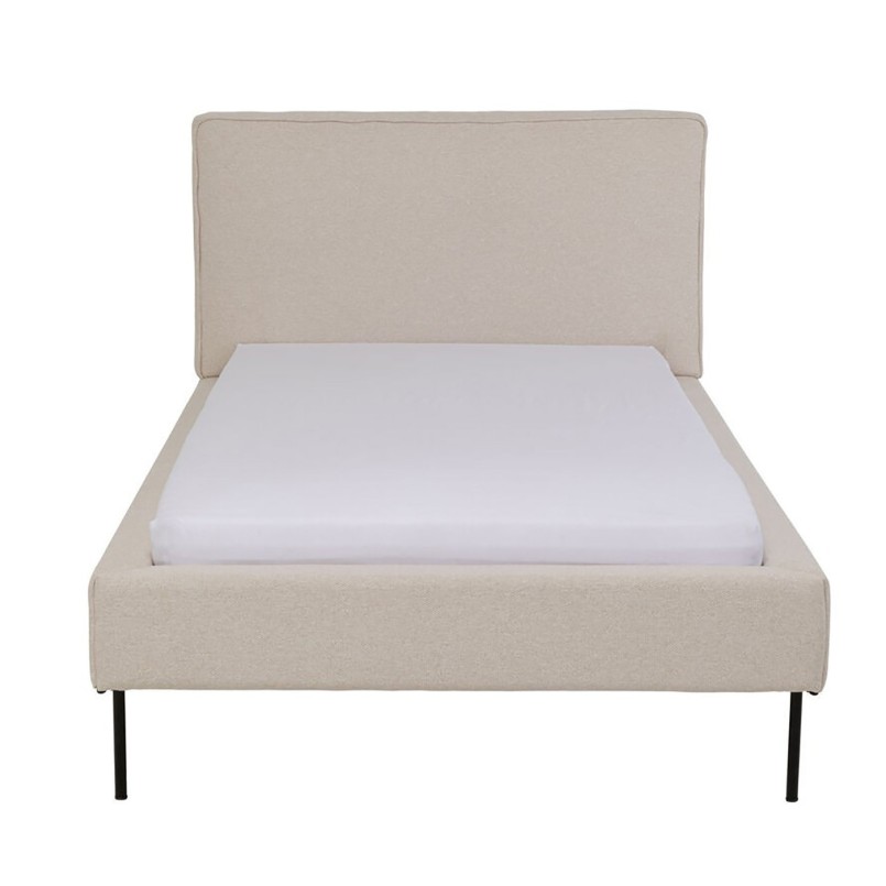 Lit une place en tissu beige - East Side - Kare Design