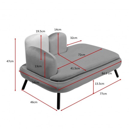 Pet Bed Diva orange Kare Design
