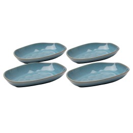Assiettes creuses bleues en faïence - Organic - Kare Design