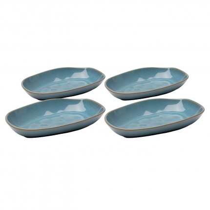 Soepborden Organic 25cm blauw (4/set) Kare Design