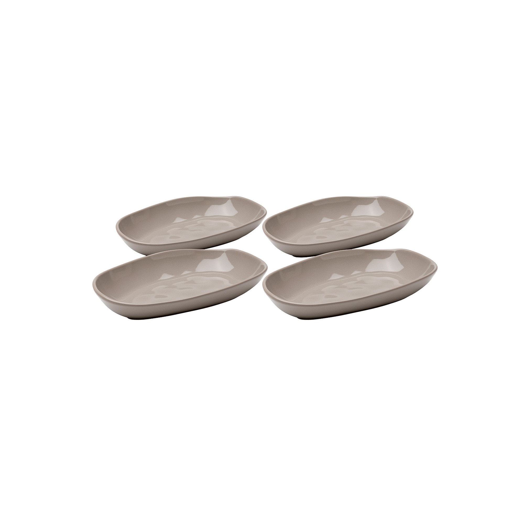 Soepborden Organic 25cm taupe (4/set) Kare Design