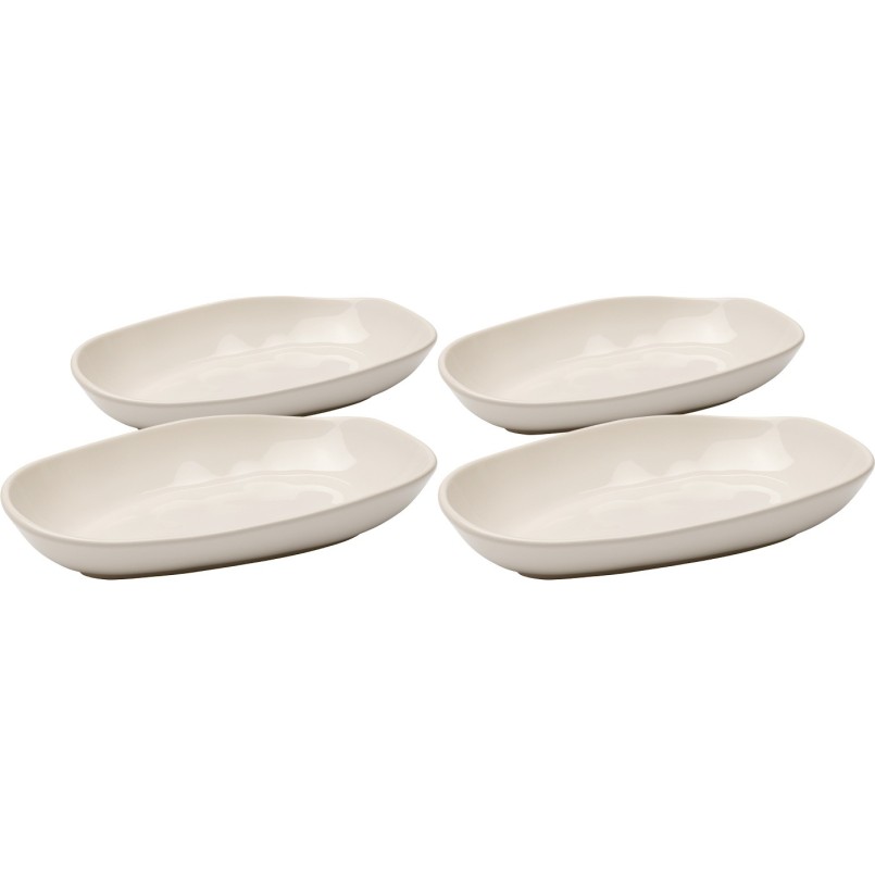 Soepborden Organic 25cm creme (4/set) Kare Design
