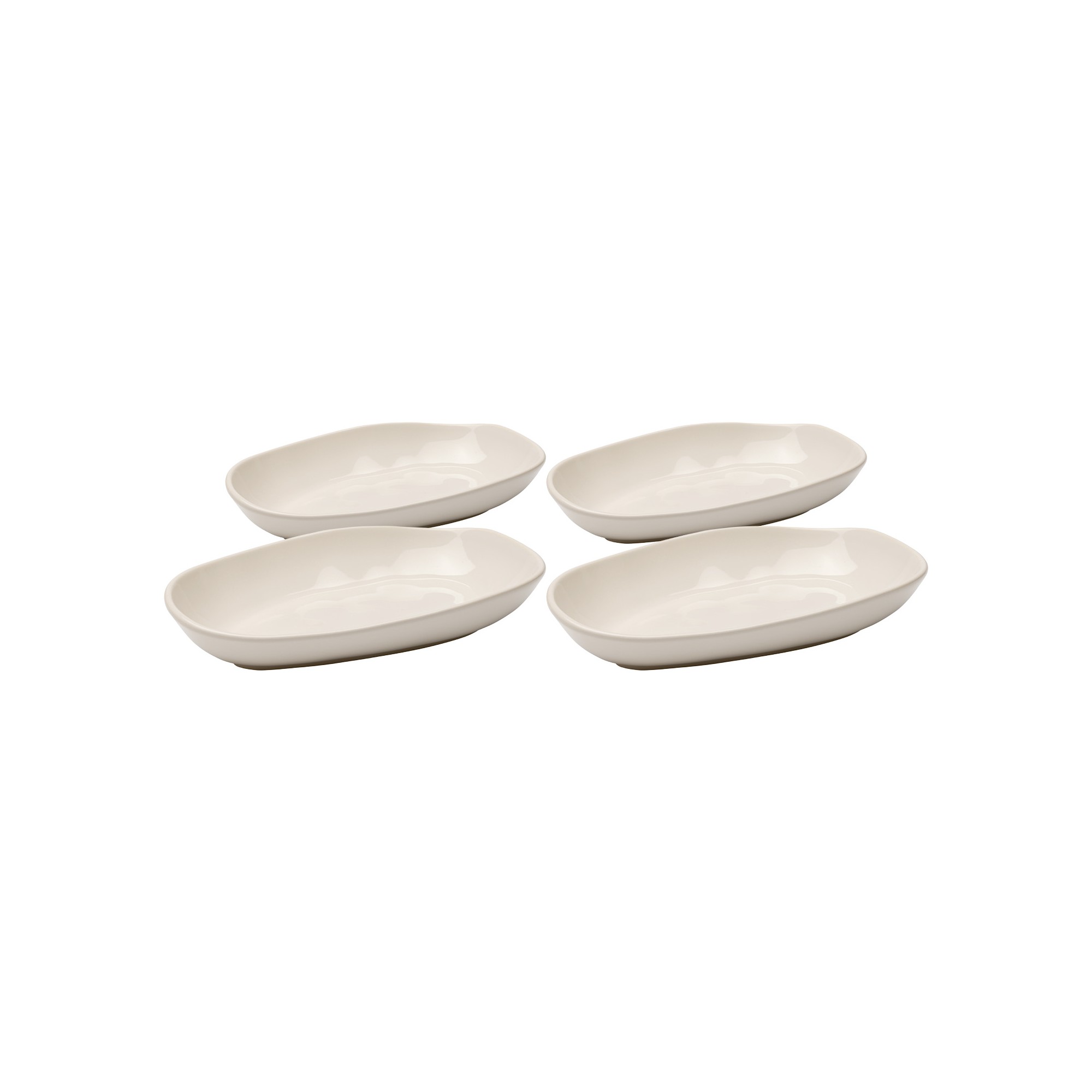 Soepborden Organic 25cm creme (4/set) Kare Design