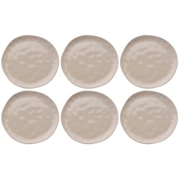 Assiettes plates en faïence crème - Organic - Kare Design