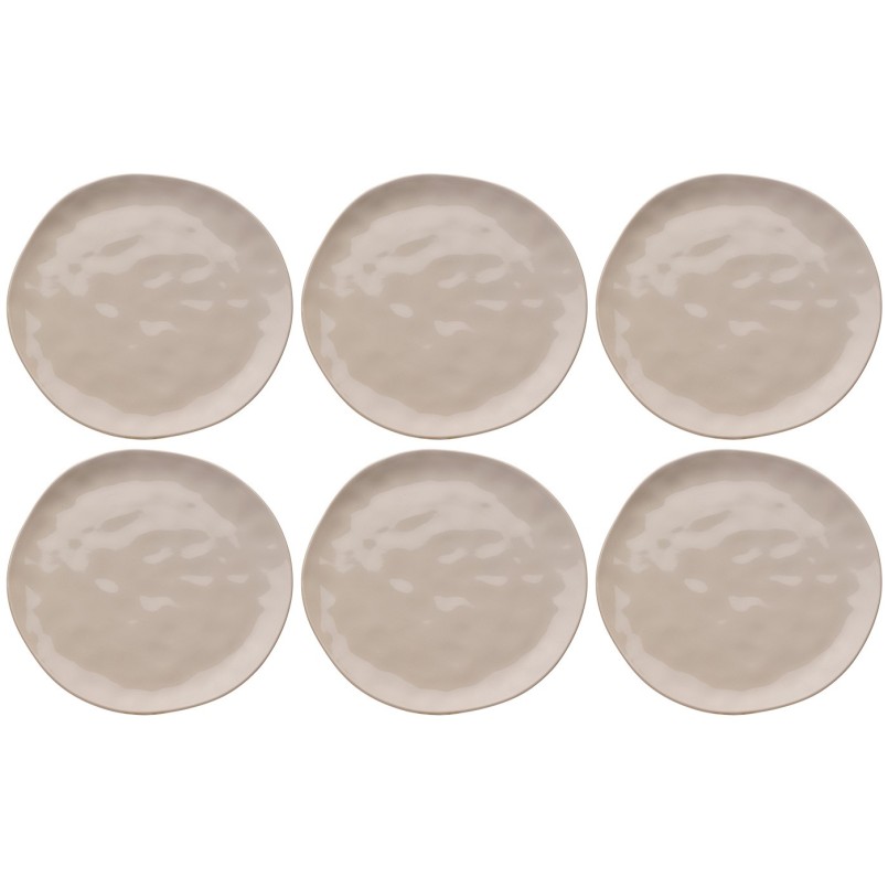 Plate Organic Ø26cm cream (6/set) Kare Design