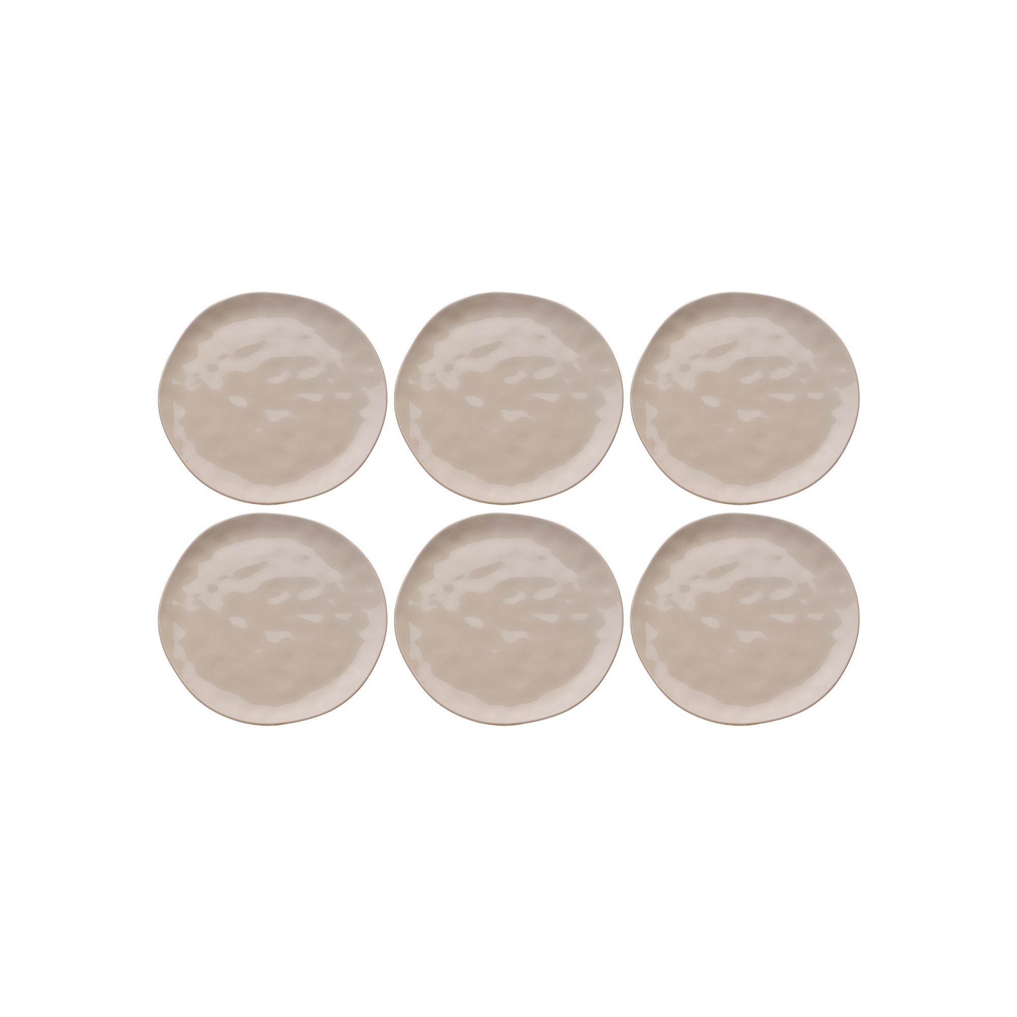 Assiettes Organic 26cm crème set de 6 Kare Design
