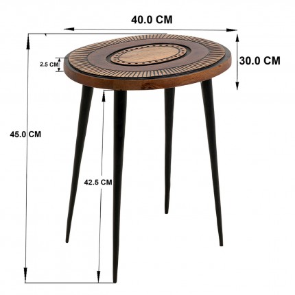 Side Table Medina oval Kare Design
