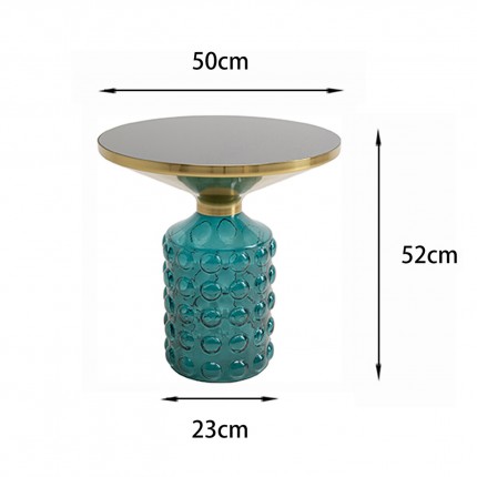 Table d'appoint Lola 50cm jaune Kare Design