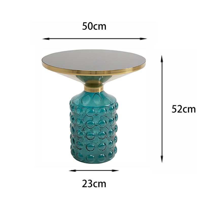 Table d'appoint en verre violet - Lola - Kare Design