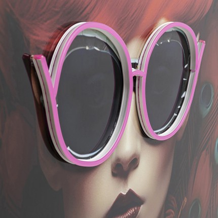 Framed Picture LED Fancy red hair 55x75cm Kare Design