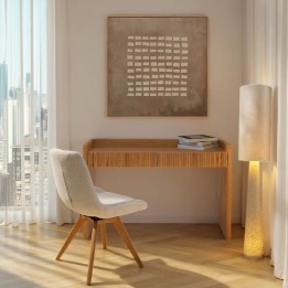 Tableau sur toile Art Row beige 100x100cm