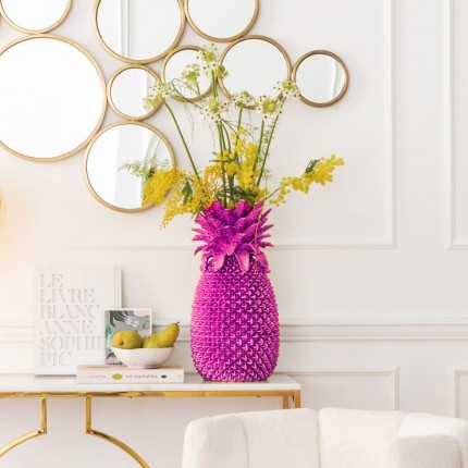 Vase ananas rose 30cm Kare Design