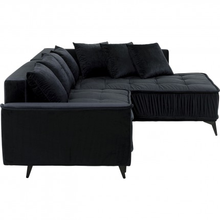 Corner sofa bed Moon right black Kare Design