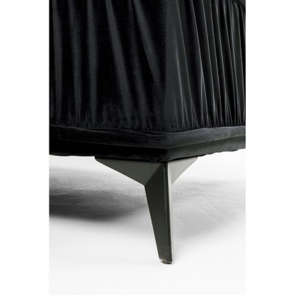 Corner sofa bed Moon right black Kare Design