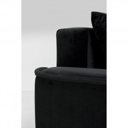 Corner sofa bed Moon right black Kare Design