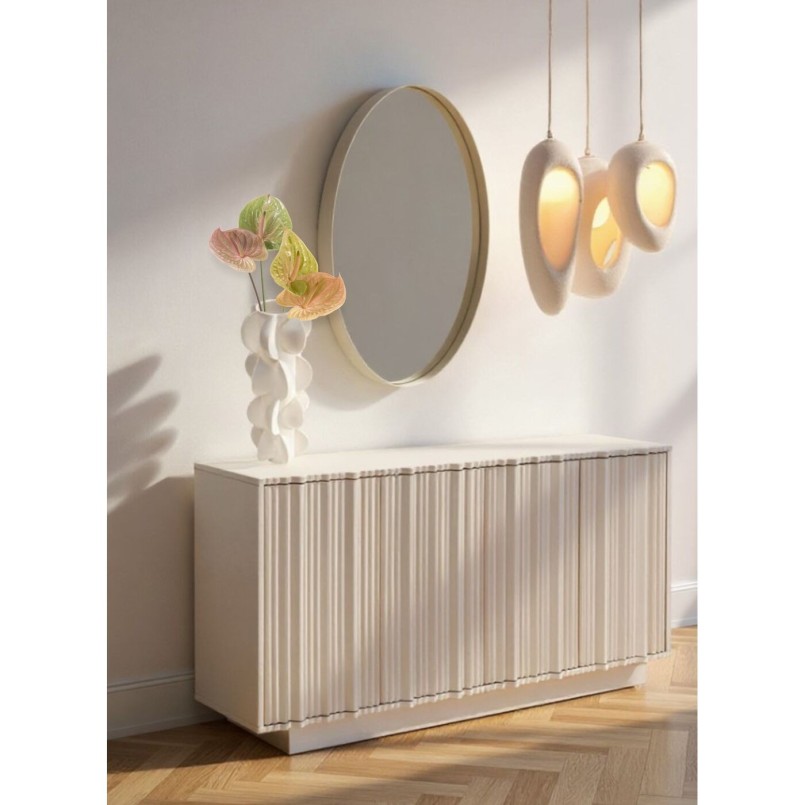 Buffet Stucco Gris 152x80cm