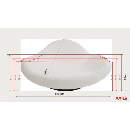 Armchair Nebula yellow Kare Design