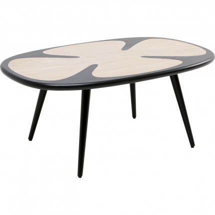 Table basse Petal 90x60cm noire Kare Design