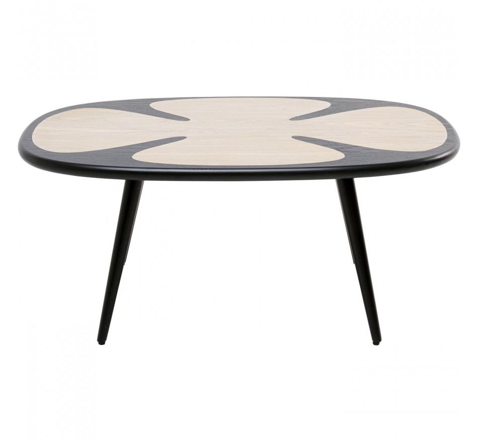 Table basse Petal 90x60cm noire Kare Design