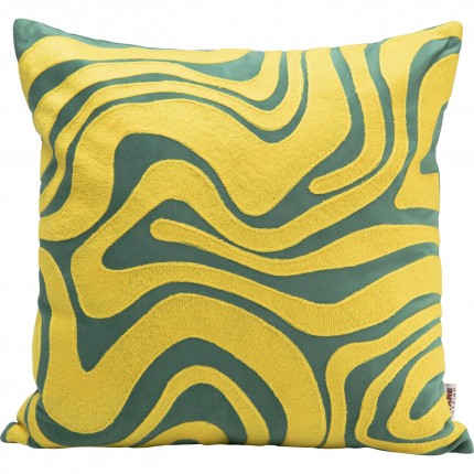Coussin Electric Feeling jaune Kare Design