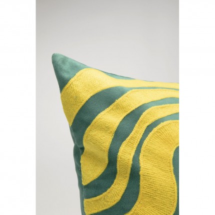 Coussin Electric Feeling jaune Kare Design