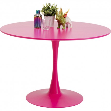 Eettafel Schickeria Ø110cm roze Kare Design