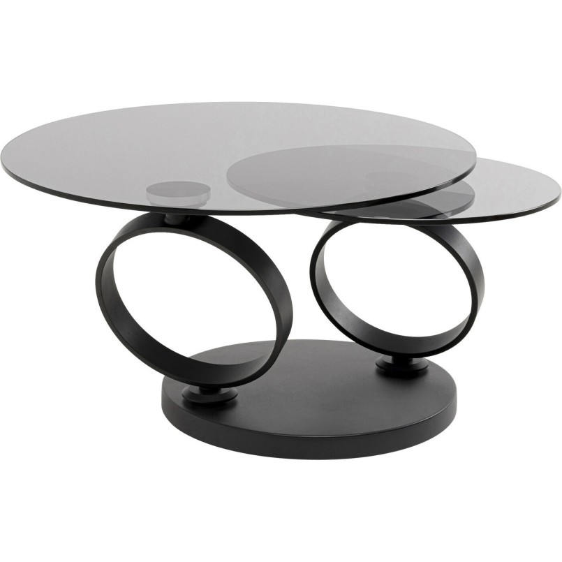 Table basse Beverly fumé noir 132x80cm