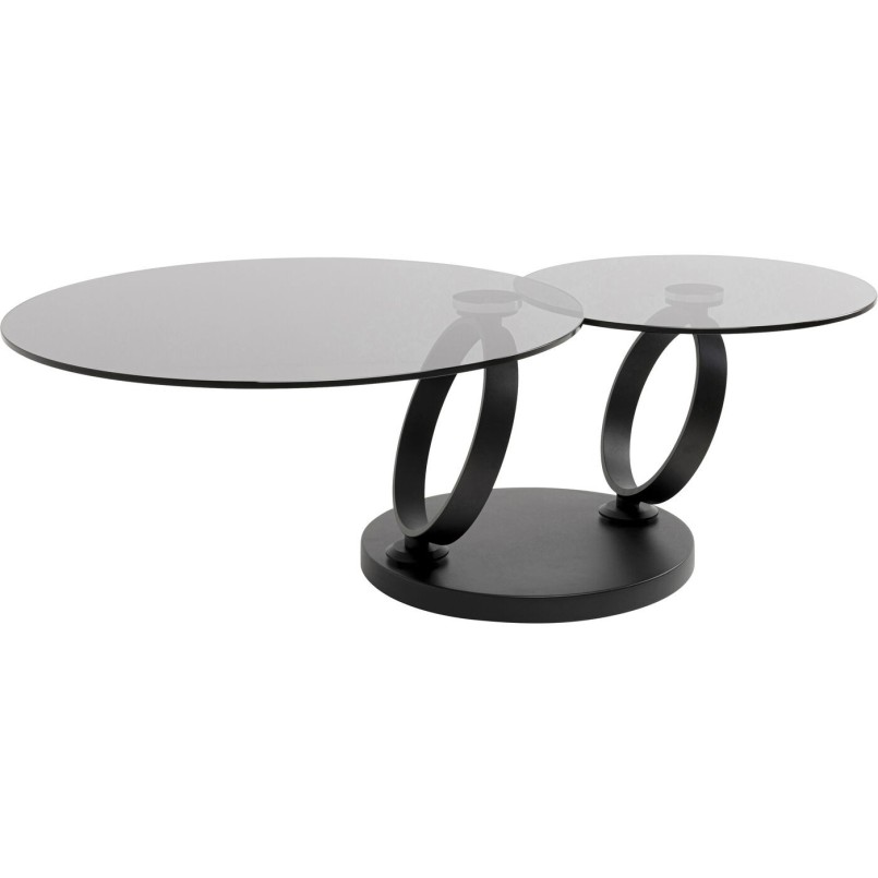 Table basse Beverly fumé noir 132x80cm