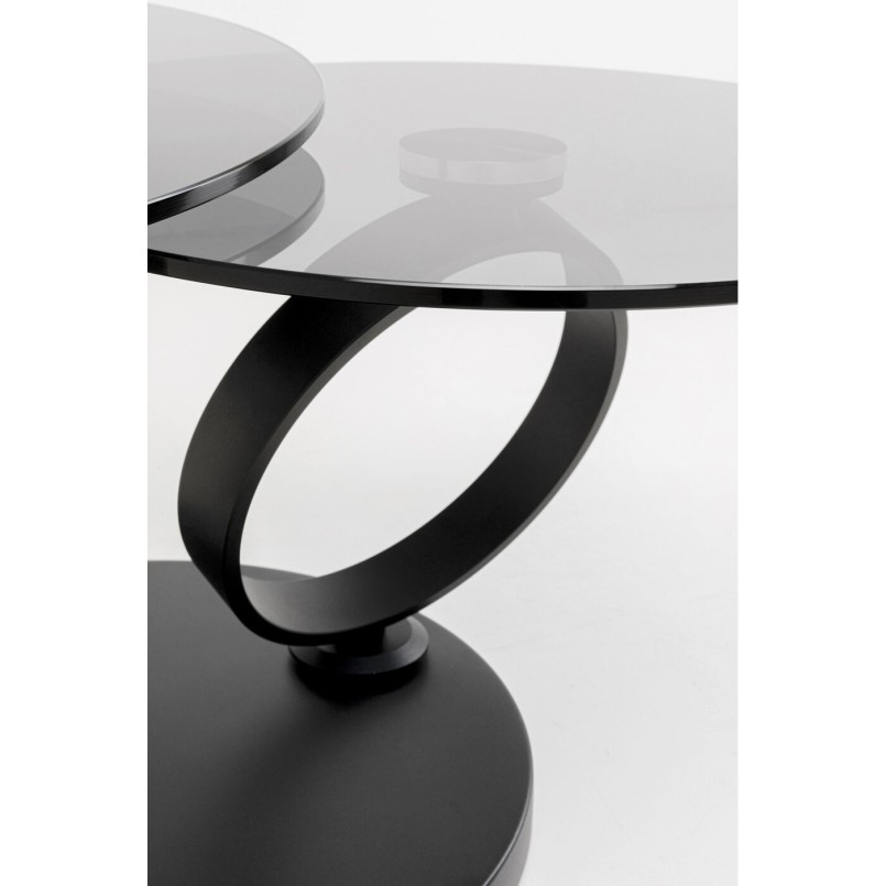 Table basse Beverly fumé noir 132x80cm