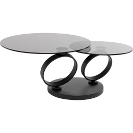 Table basse Beverly fumé noir 132x80cm